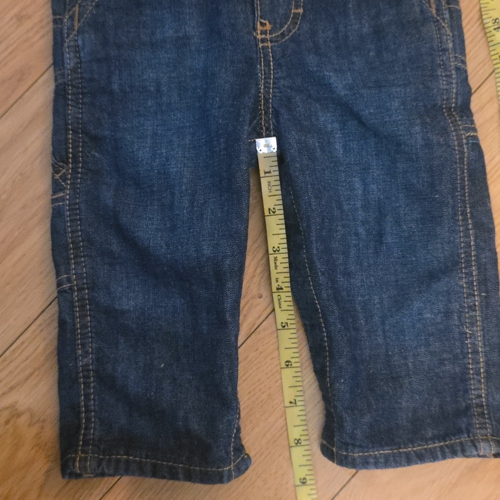 Oshkosh Bgosh Denim Overalls- 12 Months - Picture 14 of 14
